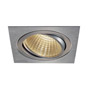 SLV 114296 NEW TRIA 150 SQUARE CS светильник встраиваемый 29Вт с БП и LED 3000К, 2500лм, 30°, 1-10В, м.алюминий