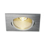SLV 114396 NEW TRIA 68 SQUARE CS светильник встраиваемый 12Вт с БП и LED 3000К, 890лм, 38°, алюминий