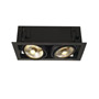 SLV 115550 KADUX 2 ES111 светильник встраиваемый для 2-х ламп ES111 по 75Вт макс., черный