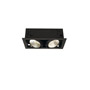 SLV 115740 KADUX 2 XL LED светильник встраив. 54Вт с БП и LED 3000К, 5200лм, 2х 30°, 1-10В, черный