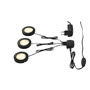 SLV 115950 UTIX SET, набор из 3х светильников (накл/встр) с LED по 2.2Вт (8.2Вт), 3000K, 3x150lm, с БП, черный