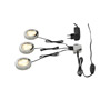 SLV 115952 UTIX SET, набор из 3х светильников (накл/встр) с LED по 2.2Вт (8.2Вт), 3000K, 3x150lm, с БП, хром