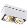 SLV 117111 KARDAMOD SQUARE ES111 DOUBLE светильник потолочный для ламп ES111 2x75Вт макс., белый