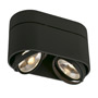 SLV 117180 KARDAMOD ROUND ES111 DOUBLE светильник потолочный для ламп ES111 2x75Вт макс., черный