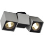 SLV 151534 ALTRA DICE SPOT 2 светильник накладной для 2-x ламп GU10 по 50Вт макс., серебристый / черный
