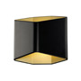 SLV 151710 CARISO WL-2 светильник настенный 11Вт  с LED 3000К, 200лм, черный/ латунь