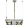 SLV 154212 AIXLIGHT® SQUARE QRB111 светильник подвесной с ЭПН для 4-x ламп QRB111 по 50Вт макс., серебристый