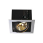 SLV 154622 AIXLIGHT® FLAT SINGLE QRB111 (H-15см!) свет-ник встраив. для лампы QRB111 50Вт макс., хром/ черный