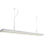 SLV 160832 KUNO светильник подвесной с ЭПРА для 2-x ламп T16 G5 по 35Вт, без основания, серебристый