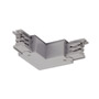 SLV 175114 3Ph | S-TRACK, L-коннектор с разъёмом питания, 16А макс., GND по внутреннему углу, серебристый