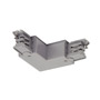 SLV 175124 3Ph | S-TRACK, L-коннектор с разъёмом питания, 16А макс., GND по внешнему углу, серебристый