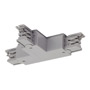 SLV 175134 3Ph | S-TRACK, T-коннектор с разъёмом питания, GND слева, серебристый