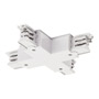 SLV 175151 3Ph | S-TRACK, X-коннектор для двух контуров с разъемом подвода питания, 16А макс., белый