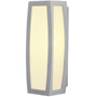 SLV 230044 MERIDIAN BOX светильник настенный IP54 для лампы E27 25Вт макс., серебристый/ белый
