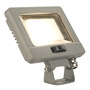 SLV 232864 SPOODI SENSOR 14 светильник IP65 11Вт с LED 3000К, 800лм, 90°, датч. движ. с ПДУ, кабель 2м, серебр.