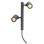 SLV 233285 HELIA LED 2 светильник ландшафтный IP55 16Вт с LED 3000К, 900лм, 2х 38°, без основания, антрацит